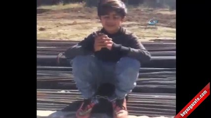Amcasının zincire vurduğu çocuk inşaat işçilerine sığındı