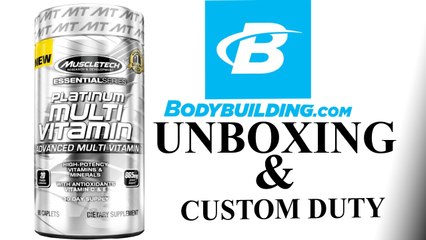 Unboxing Muscle Tech Multivitamin From Bodybuilding.com