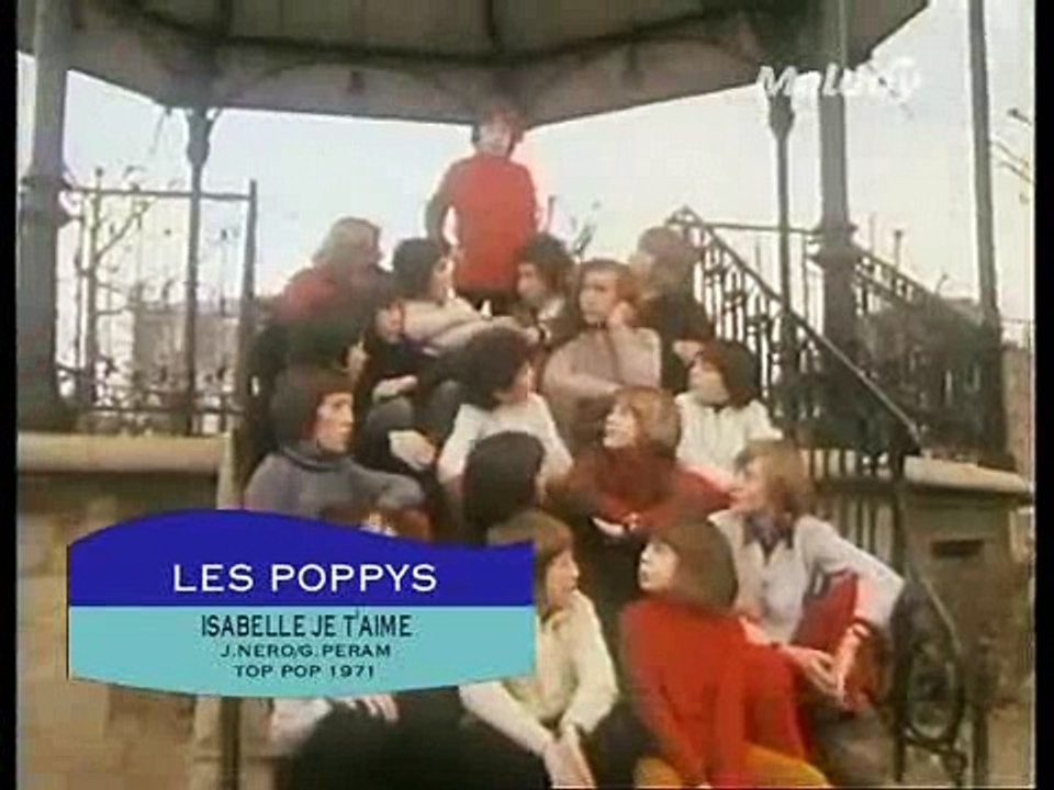 Clip de la chanson "Isabelle, je t'aime", interprétée par Les Poppys - 1975