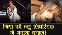 Nia Sharma TROLLED for wearing BLUE LIPSTICK | FilmiBeat