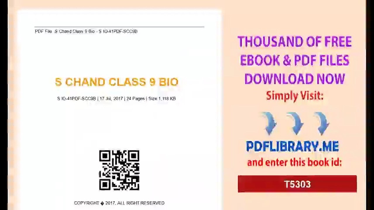 S.Chand Class 9 Bio