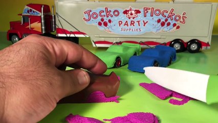 Disney Pixar cars Jocko Flocko Mack DIY kinetic sand cars 3 Lightning McQueen transforms t