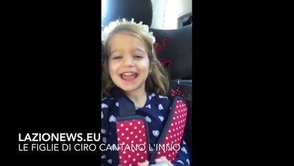 Le figlie di Immobile cantano 'Vola Lazio Vola'