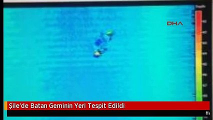 Şile'de Batan Geminin Yeri Tespit Edildi