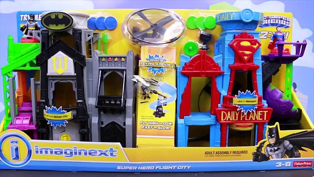 Batman and Robin Peek at Metropolis Find Lex Luthor Throw Superman in Jail in Super Hero Flight City