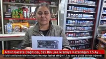 Artvin Gazete Dağıtıcısı, 625 Bin Lira İkramiye Kazandığını 1.5 Ay Sonra Öğrendi