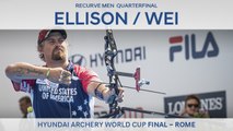Brady Ellison v Wei Chun-Heng – Recurve Men’s Quarterfinal | Rome 2017