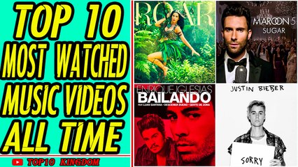 TOP 10 Youtube's Most Watched Music Videos of All Time