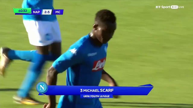 2-5 Micheal Scarf Goal UEFA Youth League Group F - 01.11.2017 Napoli Youth 2-5 Man City Youth