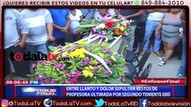 Entre llanto y dolor sepultan restos de profesora ultimada por segundo teniente-CDN-Video