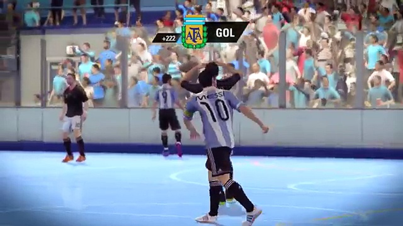 Fifa Street Gameplay Xbox 360 - Argentina Vs Alemania, Muchos Goles, Duelo de Porteros