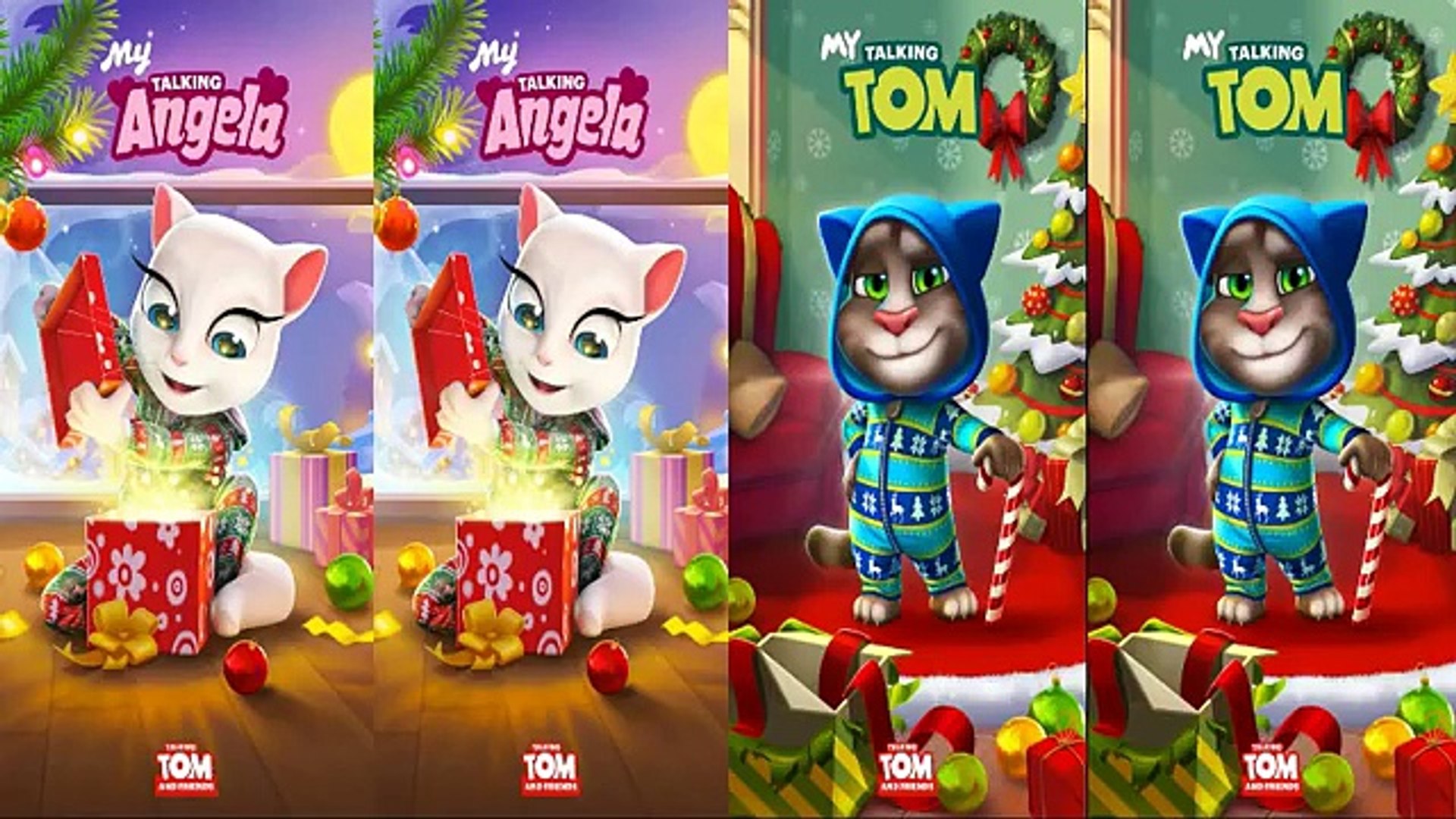 My Talking Tom- My Talking Angela- Mirroring- Gameplay make for kid #74 -  Vidéo Dailymotion