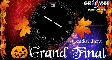 GEOVIBE  - PARIS 2017 OCTOBER  GRAND FINAL  DRAW