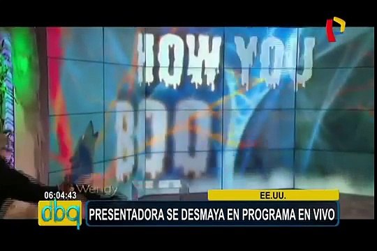 EEUU: presentadora de televisión se desmayó en vivo