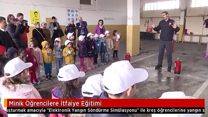 Minik Öğrencilere İtfaiye Eğitimi