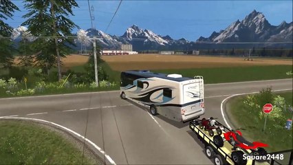 FS15: RV Camping At The Dirt Track & Racing Dirt Bikes