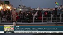 Guarda costera libia rescata a 299 migrantes en el mar Mediterráneo