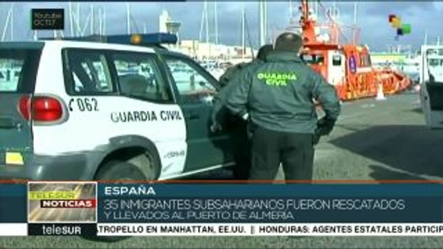 España: llegan a Almería 35 inmigrantes rescatados en el Mediterráneo