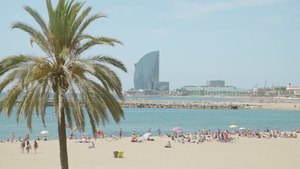 A Living Postcard from Barceloneta
