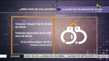 Preocupa en Perú altas cifras de violencia sexual contra mujeres