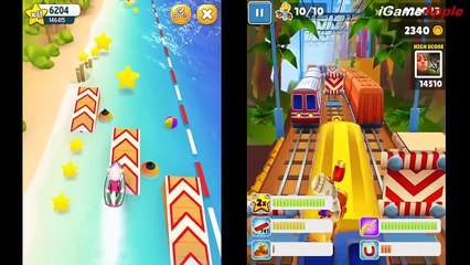Talking Tom Jetski VS Subway Surfers RiO iPad Gameplay HD