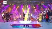 Alejandra Baigorria e Ignacio Baladán reaccionan así por juego Besito en la boca