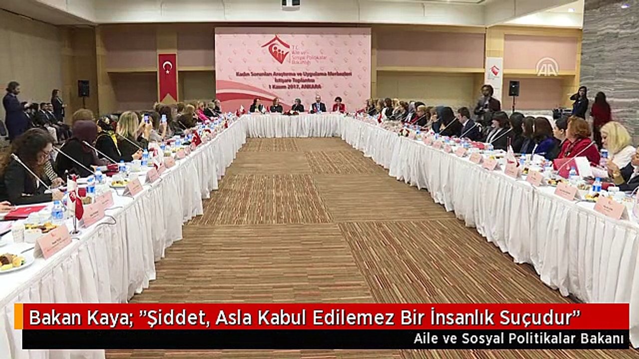 Bakan Kaya: "Şiddet, Asla Kabul Edilemez Bir İnsanlık Suçudur"