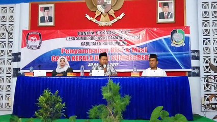 Penyampaian Visi dan Misi Calon Kades  2 (Bapak Tri Eskaryandono)