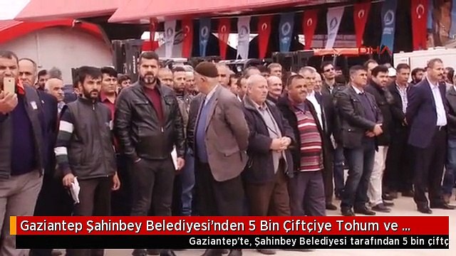 Gaziantep Şahinbey Belediyesi'nden 5 Bin Çiftçiye Tohum ve Gübre