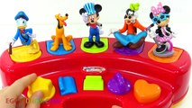 Learn Colors Piano Mickey Mouse Clubhouse Pop Up Pals PEZ Microwave Surprise Toys EggVideos.com