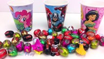 M&M Chocolate Candy Surprise Eggs Kinder Surprise Disney Princess DC Superhero Learn Colors Kids