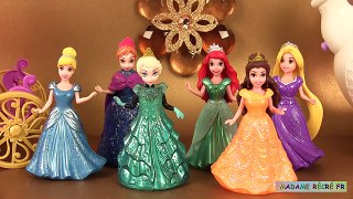 Play Doh Sparkle Princesses Elsa Ariel Belle MagiClip Pâte à modeler