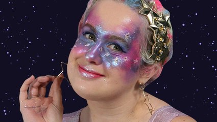 Out Of This World DIY Galaxy Makeup Look