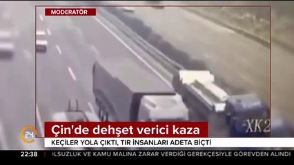 Çin'de dehşet verici kaza