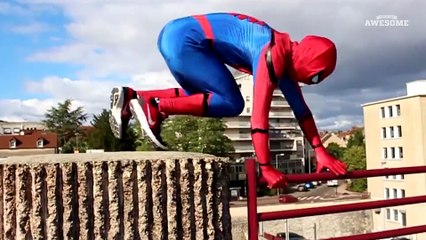 Spiderman Parkour in Real Life!