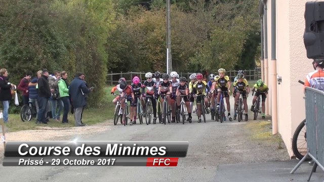 Cyclo cross Prissé catégorie Minimes 29/10/2017
