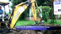 Realizan visita a lugares dañados por inundaciones en Tocoa