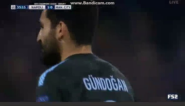 Nicolas Otamendi Goal HD - Napoli 1-1 Manchester City 01.11.2017