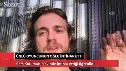 Usta oyuncunun oğlu intihar etti