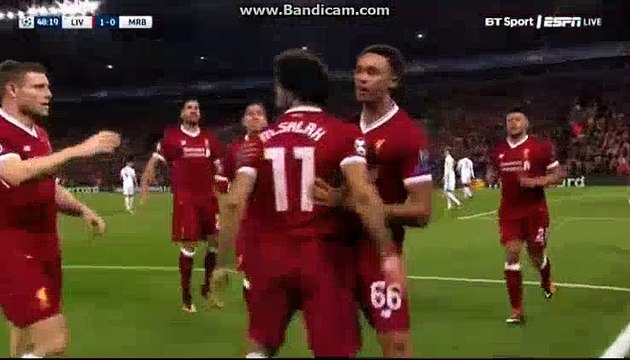 Mohamed Salah Goal HD - Liverpool 1-0 NK Maribor 01.11.2017