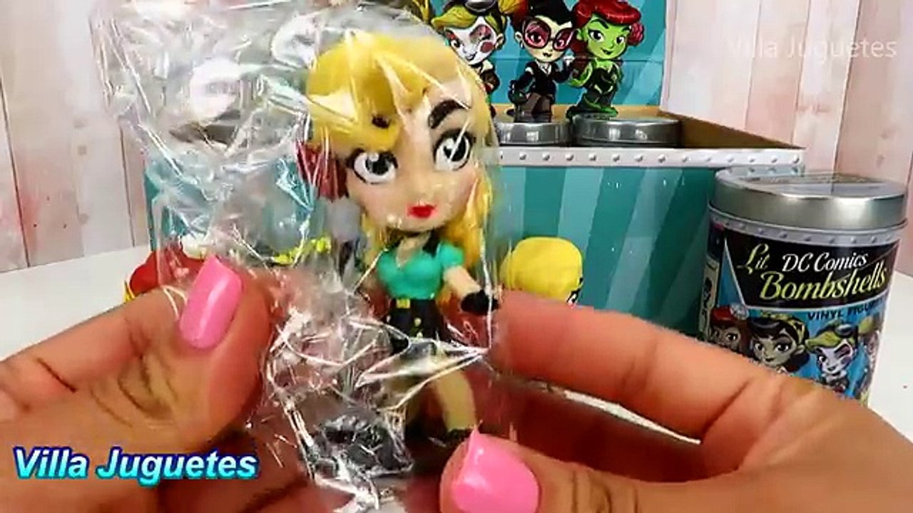 12 Botellitas Sorpresas de Lil DC Comics Bombshells Chicas Super Heroes en Español