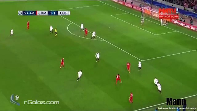 Lorenzo Melgarejo Goal - Spartak Moskva vs Sevilla (2-1) - CHAMPIONS LEAGUE 17-10-2017 HD