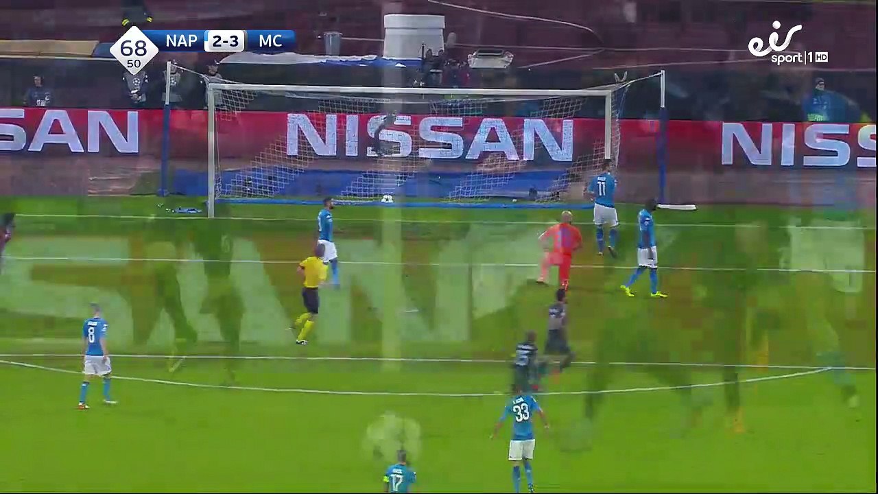 2-3 Sergio Agüero Goal UEFA  Champions League  Group F - 01.11.217 SC Napoli 2-3 Manchester City