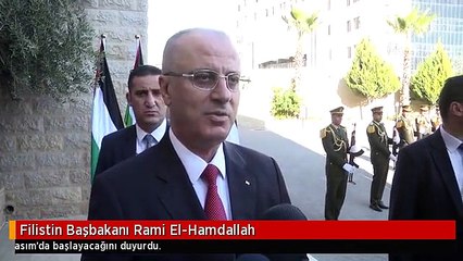 Filistin Başbakanı Rami El-Hamdallah