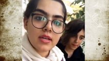 Iranian Girls Protesting Against Forced Hijab