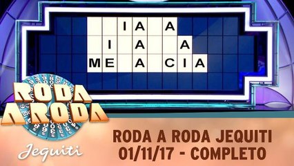 Roda a Roda Jequiti - 01.11.17 - Completo