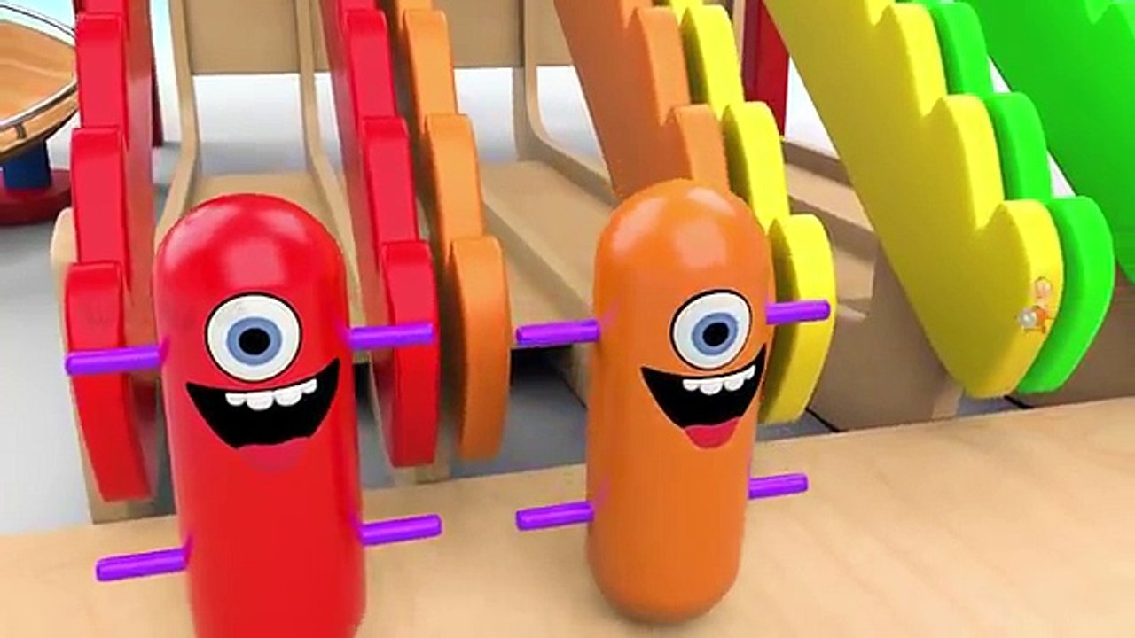 Learn Colors for Children with Baby PingPong Balls Wooden Slider Toy Set 3D Kids Toddler Educational