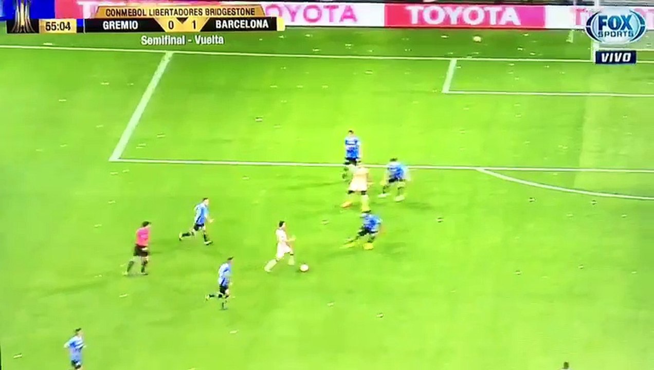 Palo de Esterilla ante Gremio en Brasil