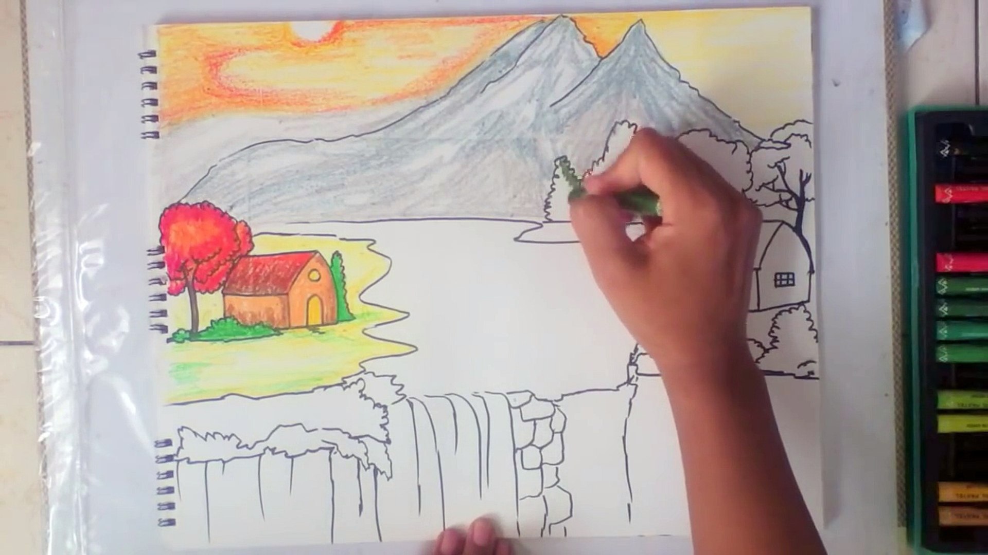 Featured image of post Easy Beautiful Drawing Easy Beautiful Scenery Painting - Paper and artistro acrylic art pens.