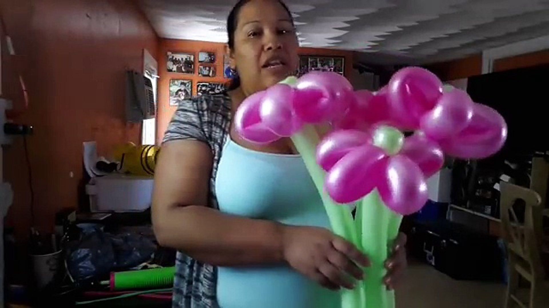 Cómo hacer una flor de 6 pétalos con globos - Dailymotion Video